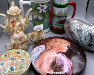 Collection Of Hand Painted Porcelain By Lori Katz