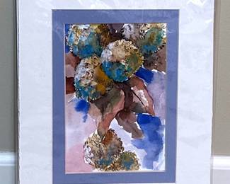 Original Hydrangeas Watercolor Painting
