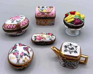 005 Collection Of Vintage Limoges Boxes