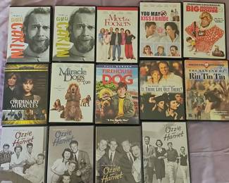 Assorted DVDs Ozzie  Harriet George Carlin Box Sets
