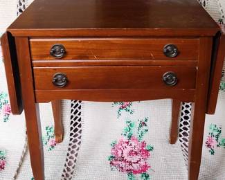 Towel Vintage 1 Draw Drop Leaf Sterling Holder Buffet 