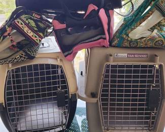 Six Assorted Small Pet Carriers