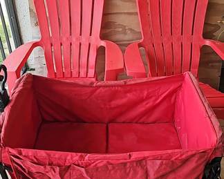 Beach Buggy 2 Cool Red Patio Chairs