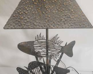 008 Unique Metal Fish Lamp