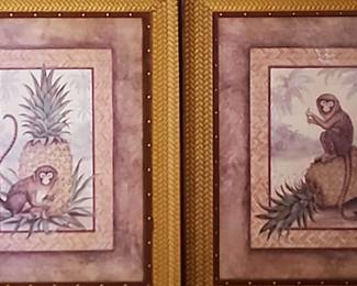 Marmoset w Pineapple Prints By Debra Swartzendruber