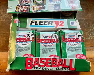 21 Unopened Packs, 1992, Fleer Baseball Trading Cards, 35 Cards In Each Pack