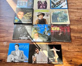 Elvis And Beatles Record Albums
