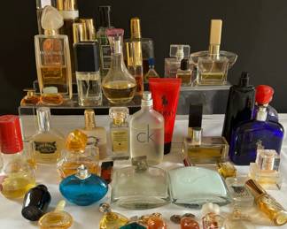 Over 40 Beautiful Bottles Of Perfume