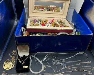 Costume Jewelry with Some Sterling