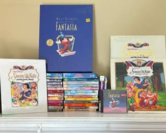 Lot Of 26 Childrens Videos With Collectable Snow White Fantasia Gift Sets