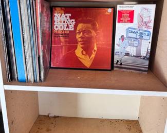 Sammy Davis, Junior Nat King Cole, Ray Charles Record Albums
