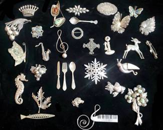 Sterling Brooches