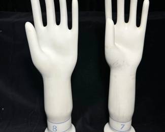 1970s Vintage GENERAL PORCELAIN Glove Molds 