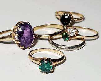 Size 6 Rings In 14k 