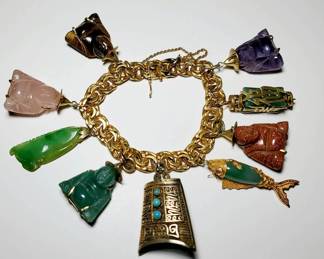 14k Chinese Charm Bracelet 