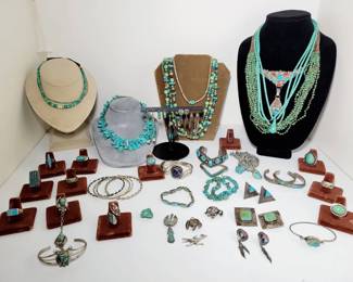 Southwest Style Turquoise .Silver