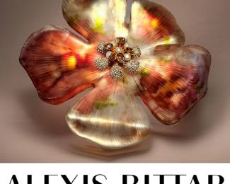 ALEXIS BITTAR Lucite Brooch bid #90