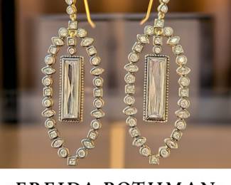 FREIDA ROTHMAN Sterling Earrings $95 or bid #58