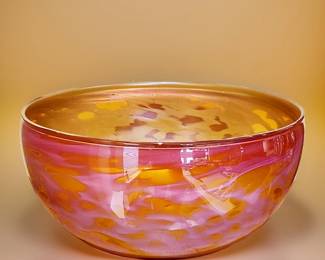 Studio Glass Bowl signed by the artist $225 or bid #38