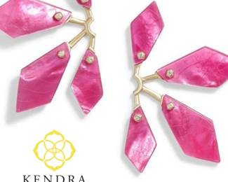 Dyed Mother-of-Pearl earrings by KENDRA SCOTT
