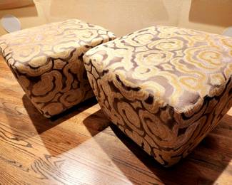 Pair of Modern Poufs $350 or bid #22