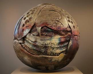 Large art pottery vessel by MICHAEL MCKEE bid #28