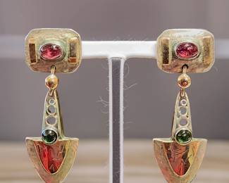 Sterling & 14K Gold Earrings