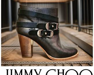 JIMMY CHOO double Buckle Boots size 6 $145 or bid #86