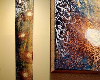 Tall Narrow Modern Art $250 or bid #109