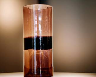 Art Glass Cylinder Vase