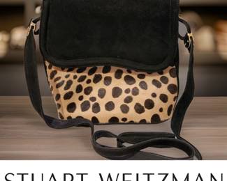 Leather and Faux Fux Purse by Stuart Weitzman $139 or bid #3