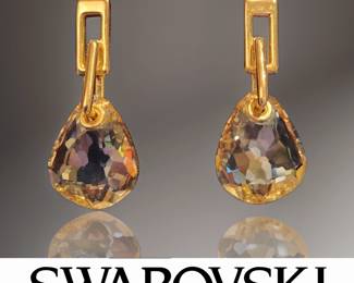SWAROVSKI Crystal Drop Earrings bid #5