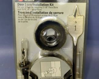 Eastwood Fastener Kit, 28 Pc Transfer Punch Set, Black & Decker Door Lock Installation Kit, And More, Total Qty 8
