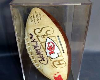 Kansas City Chiefs Limited Edition Of 25,000 Series Four Football, Signed By #78 Bobby Bell, #32 Curtis McClinton, #71 Ed Budde, #22 Larry Marshall, #91 Ken Kremer, #20 Deron Cherry, And More