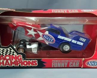 Racing Champions Die Cast Replicas 1996 Edition NHRA 1/24th Scale Funny Car And 1/18th Scale Valvoline Stockrods
