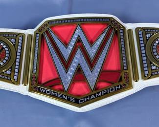 WWE Women's Championship Belt, Faux Leather With Plastic Plates