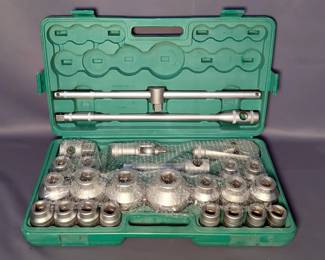 Pony 26 Pc 3/4" Dr. & 1" Dr Heavy Duty Combination Wrench Set, Model 07-886, In Hard Sided Carry Case