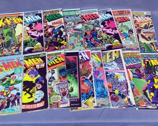 X-Men Comic Book Assortment Including Issues 90, 111, 143, 150, And More, Total Qty 17
