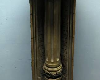 Art Deco 60" Molded Wall Mounted Shelf