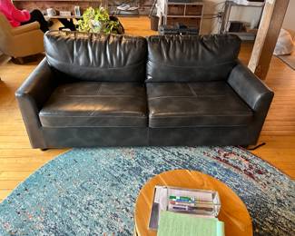 Black leather sleeper sofa 
Perfect condition!! 

$500 OBO