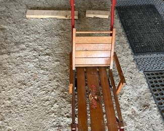 Antique childrens sled 