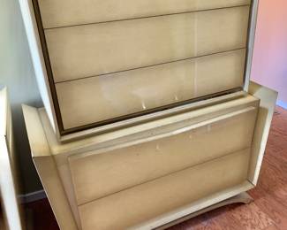 $600 - Vintage Robert Lewis double dresser - 55" H, 48" W, 22" D