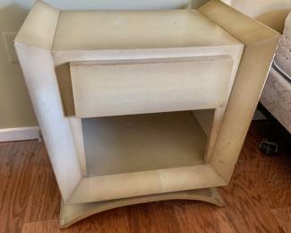 $200 ea - Robert Lewis Vintage side table #1 of 2 - 25.5" H, 26" W, 17.5" D