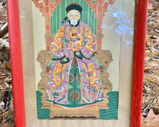 $40 - Hand Painted Chinoiserie Art - 17"H x 13"W