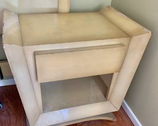 $200 - Robert Lewis Vintage side table #2 of 2 - 25.5" H, 26" W, 17.5" D