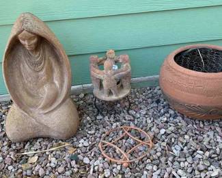 outdoor decor and hose holder