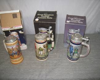 Sports collector steins