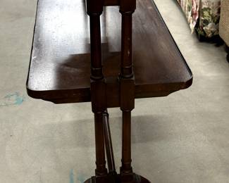 Side view of Baker side table