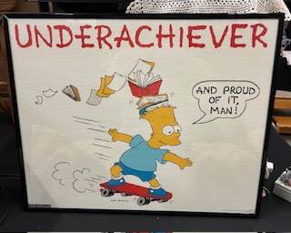Bart Simpson Underachiever poster