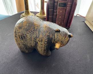 Lisa Larson Pottery Bear Gustavsberg Sweden Skansen Nordic Zoo 1976
